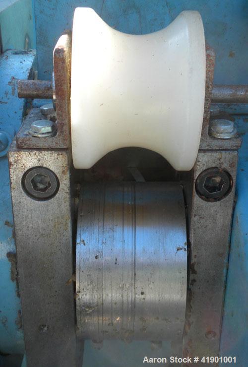  Killion 2-1/2'' single screw extruder, model KN250, approximately 10 to 1 L/D ratio. Electrically heated, air cooled 3 zone non-vented barrel. Water cooled feed throat with a roll type feeder. Appro...