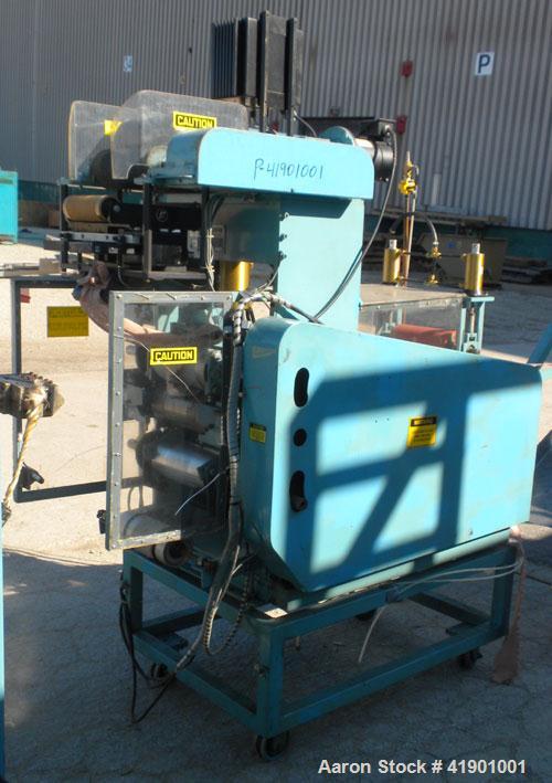  Killion 2-1/2'' single screw extruder, model KN250, approximately 10 to 1 L/D ratio. Electrically heated, air cooled 3 zone non-vented barrel. Water cooled feed throat with a roll type feeder. Appro...