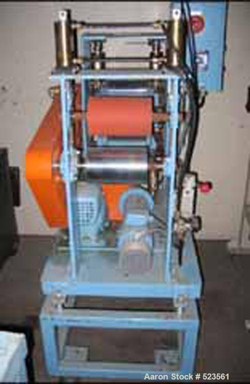 USED: Killion sheet stack. (3) 8" diameter x 5" face rolls,adjustable first and third rolls, with 1 hp DC motor. Includes8" x 5" pull roll stand.