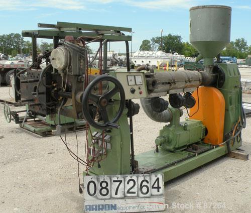 Used Kuhne 31.2" (800mm) Sheet Line. Approximate Capacity 550-660 lbs/250-300 kgs of PS per hour. Line consisting of: (1) Kuhne 2.8’’ diameter single screw extruder, type K70E-33D, approximate 30:1 L...