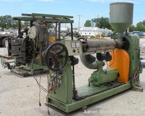 Used Kuhne 31.2" (800mm) Sheet Line. Approximate Capacity 550-660 lbs/250-300 kgs of PS per hour. Line consisting of: (1) Kuhne 2.8’’ diameter single screw extruder, type K70E-33D, approximate 30:1 L...
