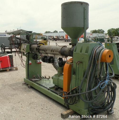 Used Kuhne 31.2" (800mm) Sheet Line. Approximate Capacity 550-660 lbs/250-300 kgs of PS per hour. Line consisting of: (1) Kuhne 2.8’’ diameter single screw extruder, type K70E-33D, approximate 30:1 L...
