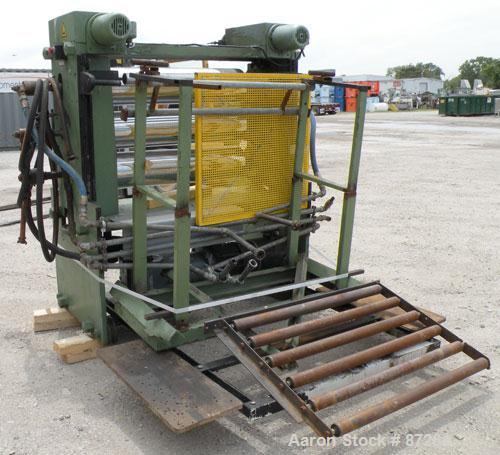 Used Kuhne 31.2" (800mm) Sheet Line. Approximate Capacity 550-660 lbs/250-300 kgs of PS per hour. Line consisting of: (1) Kuhne 2.8’’ diameter single screw extruder, type K70E-33D, approximate 30:1 L...