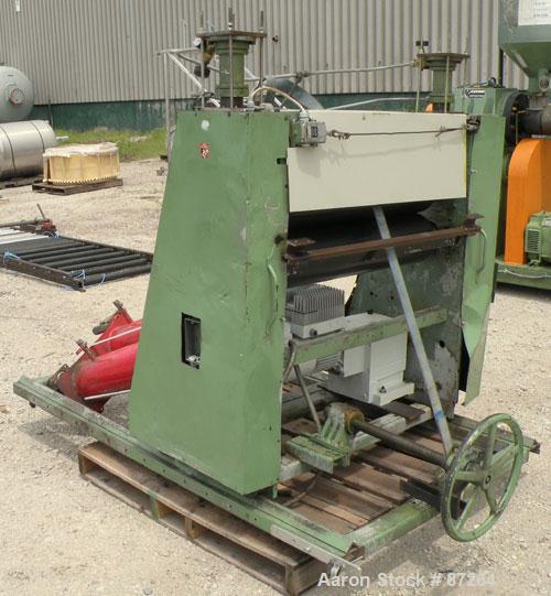 Used Kuhne 31.2" (800mm) Sheet Line. Approximate Capacity 550-660 lbs/250-300 kgs of PS per hour. Line consisting of: (1) Kuhne 2.8’’ diameter single screw extruder, type K70E-33D, approximate 30:1 L...