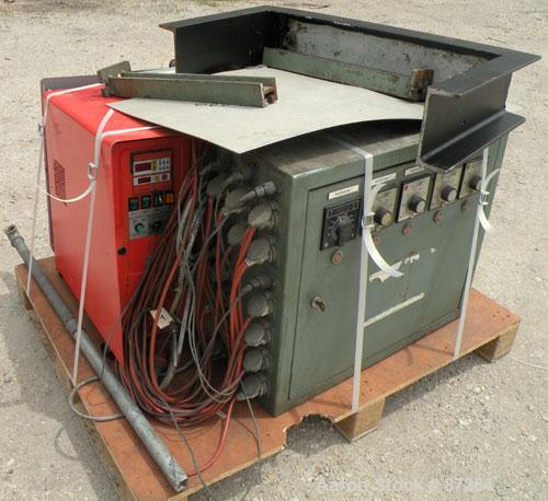Used Kuhne 31.2" (800mm) Sheet Line. Approximate Capacity 550-660 lbs/250-300 kgs of PS per hour. Line consisting of: (1) Kuhne 2.8’’ diameter single screw extruder, type K70E-33D, approximate 30:1 L...