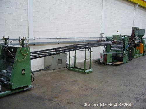 Used Kuhne 31.2" (800mm) Sheet Line. Approximate Capacity 550-660 lbs/250-300 kgs of PS per hour. Line consisting of: (1) Kuhne 2.8’’ diameter single screw extruder, type K70E-33D, approximate 30:1 L...