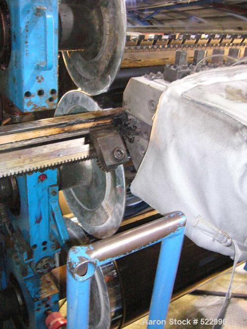 USED: Marshall & Williams sheet downstream. (3) 73" face chrome rolls mounted in a vertical arrangement for downstack operation at an approximate 84" centerline height. Top roll 18" diameter, middle ...