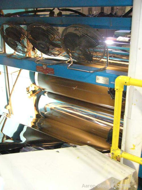 USED: Marshall & Williams sheet downstream. (3) 73" face chrome rolls mounted in a vertical arrangement for downstack operat...