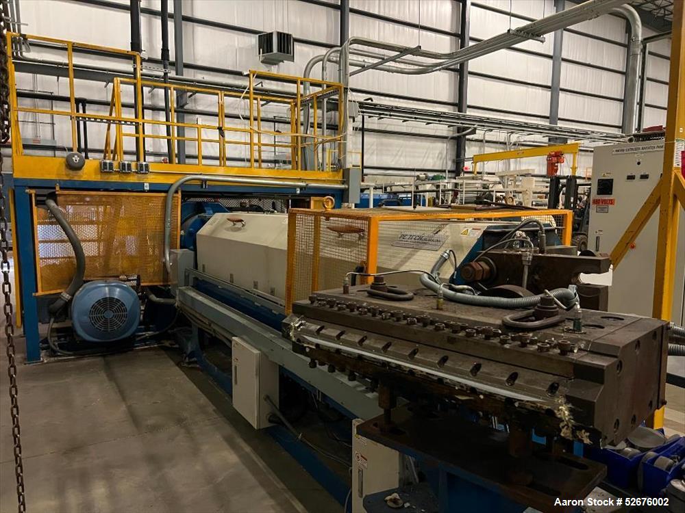 Used- PE-TECH Matrix Sheet Extrusion Line (2012), Consisting of: PE-TECH Matrix Extruder, S/N PETECH-2012-02, 26:1, 150mm sc...