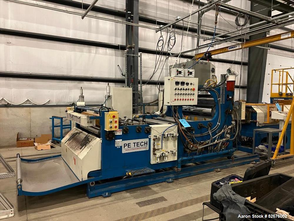 Used- PE-TECH Matrix Sheet Extrusion Line (2012), Consisting of: PE-TECH Matrix Extruder, S/N PETECH-2012-02, 26:1, 150mm sc...