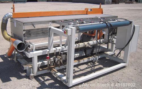 Used HPM Sheet Take Off System consisting of: (1) HPM Sheetmaster III 3 roll sheet stack, rated speed range 20 feet per minute maximum, 71" track centerline. (3) 23.587" diameter x 54" wide cored rol...