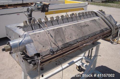 Used HPM Sheet Take Off System consisting of: (1) HPM Sheetmaster III 3 roll sheet stack, rated speed range 20 feet per minute maximum, 71" track centerline. (3) 23.587" diameter x 54" wide cored rol...