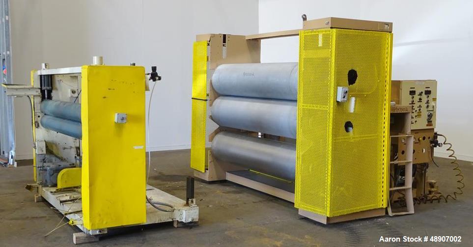 Used Johnson Plastics Machinery 84" 3 Roll Sheet Stack.