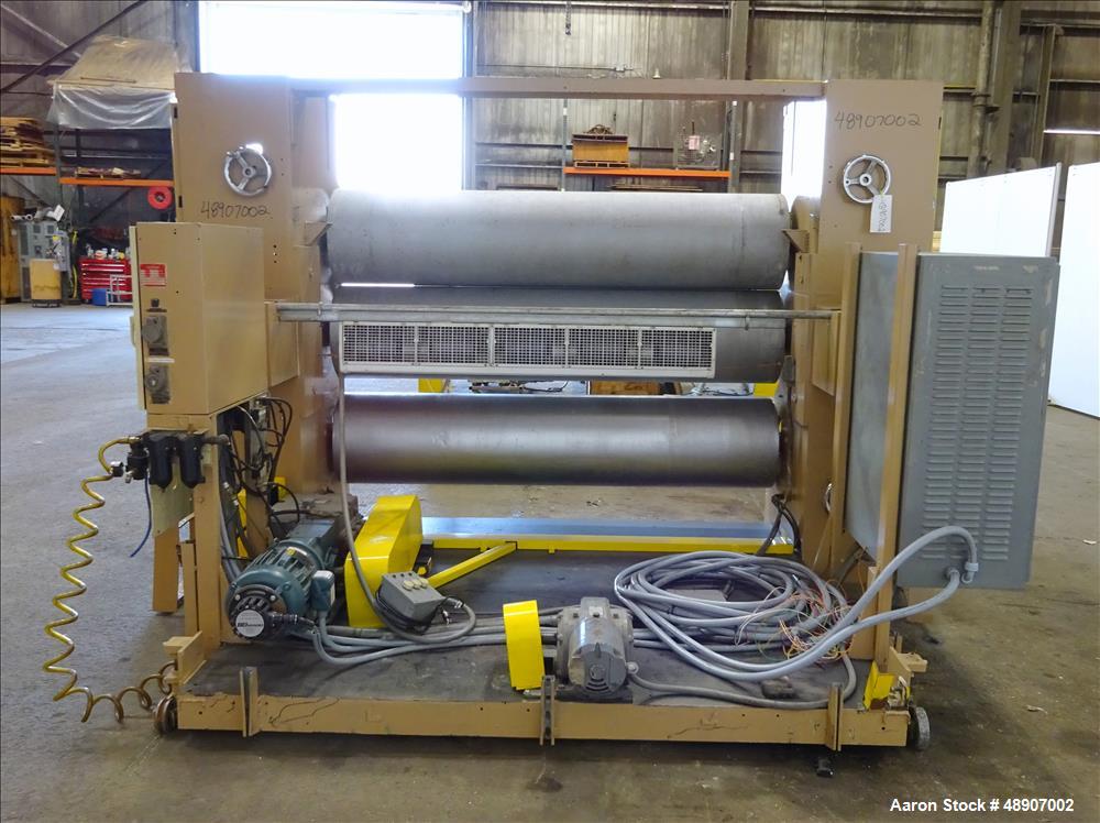 Used Johnson Plastics Machinery 84" 3 Roll Sheet Stack.