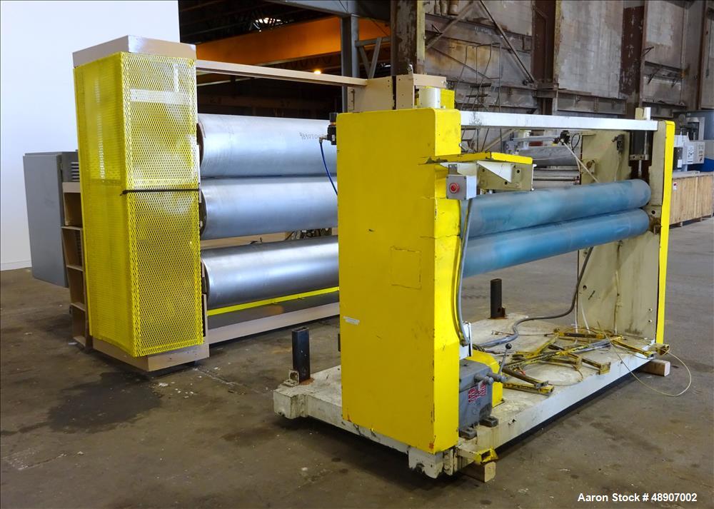 Used Johnson Plastics Machinery 84" 3 Roll Sheet Stack.