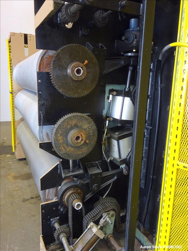Used Johnson Plastics Machinery 84" 3 Roll Sheet Stack.