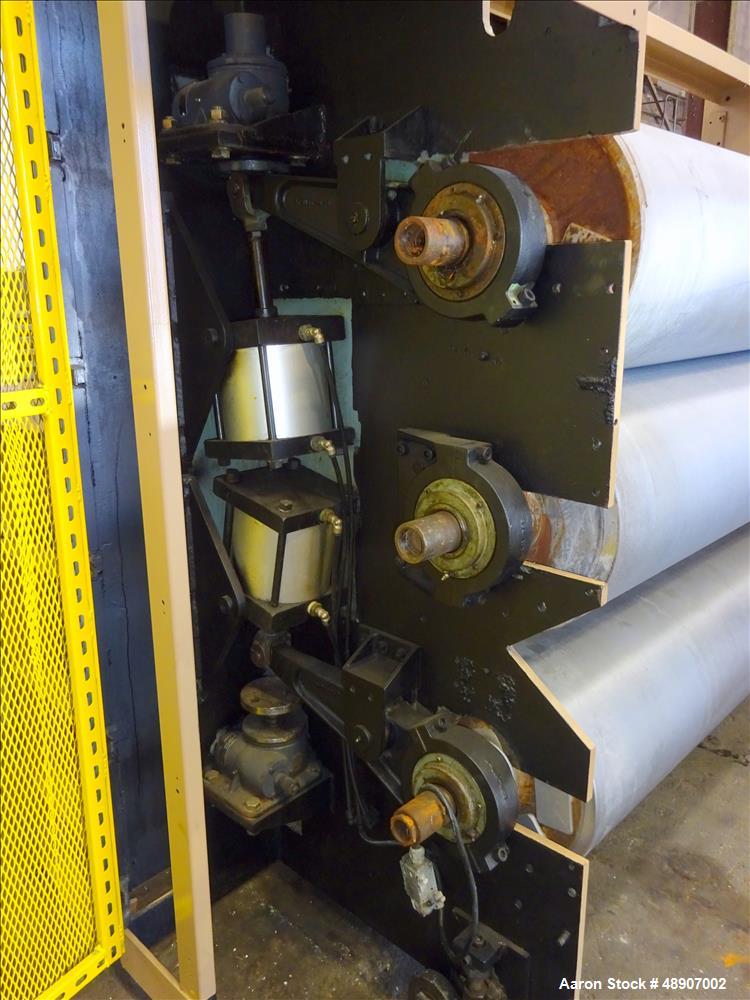 Used Johnson Plastics Machinery 84" 3 Roll Sheet Stack.