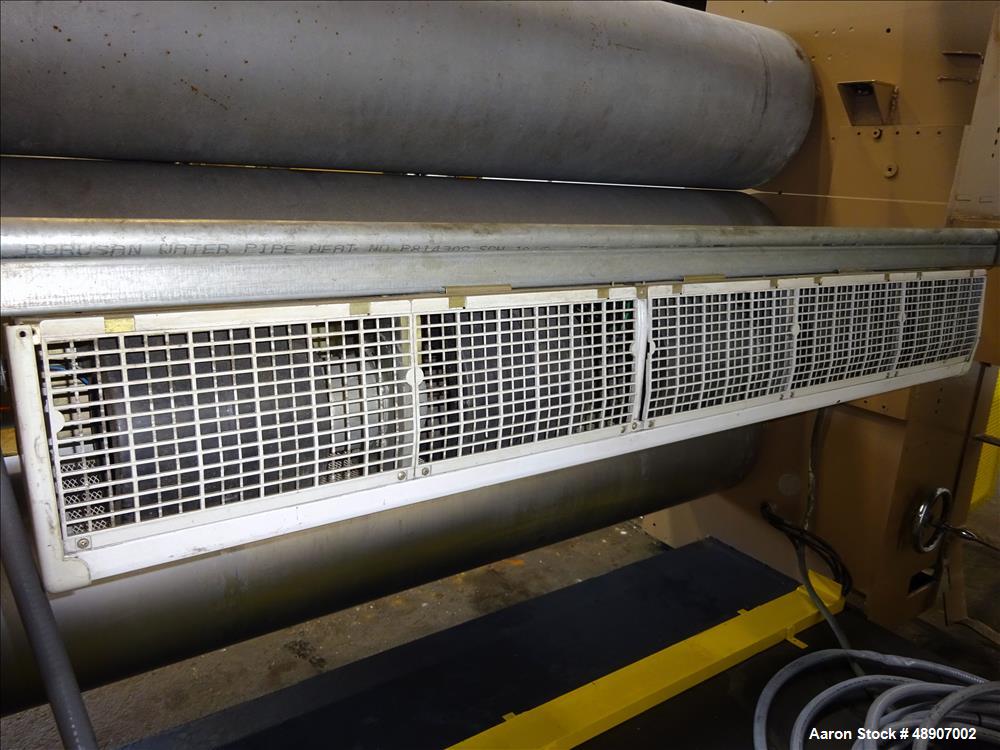 Used Johnson Plastics Machinery 84" 3 Roll Sheet Stack.