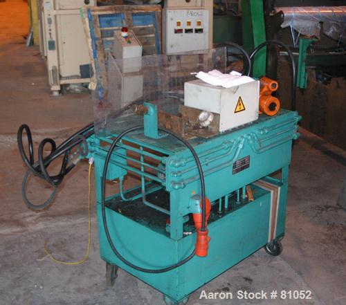 USED:NRM 43" sheet line consisting of (1) NRM/Bridge 4-1/2" single screw extruder, 30:1 L/D ratio. 6 zone, non-vented barrel. Electric- ally heated, water cooled (no system). Water cooled feed throat...