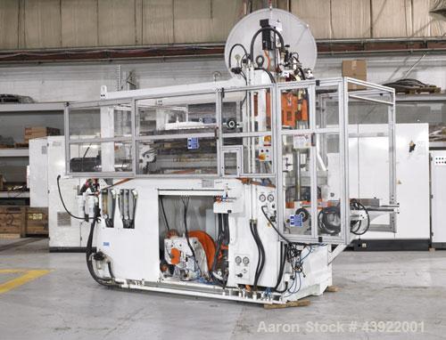 Used OMV Sheet Extrusion Line Consisting Of: (1) OMV 80mm (3.14”) single screw extruder, model D80AR+GP+CAL/TRA, approximate 32 to 1 L/D ratio. Electrically heated, water cooled 6 zone non-vented bar...