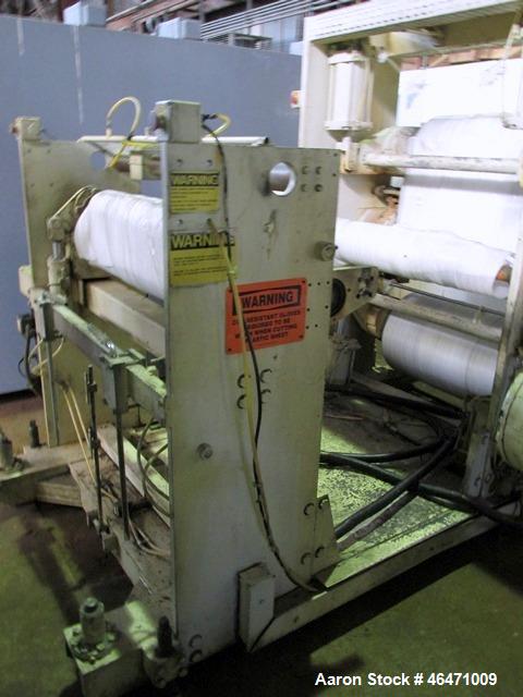 Used- OMV Vertical 31.5" Three Roll Sheet Stack.