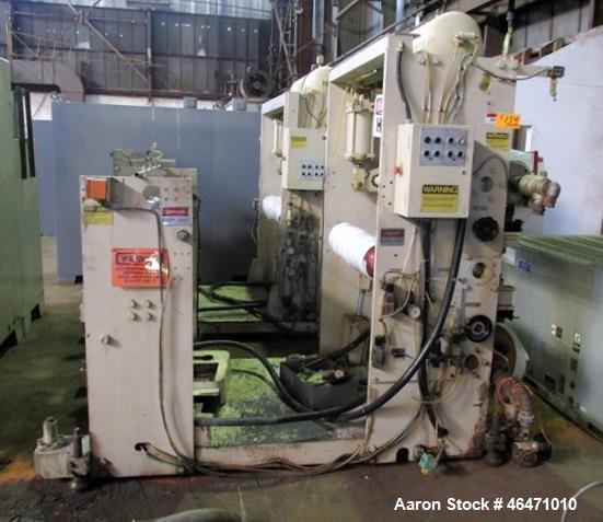 Used OMV Vertical 31.5" Three Roll Sheet Stack.