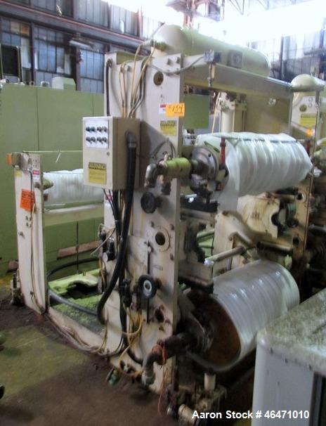 Used- OMV Vertical 31.5" Three Roll Sheet Stack.