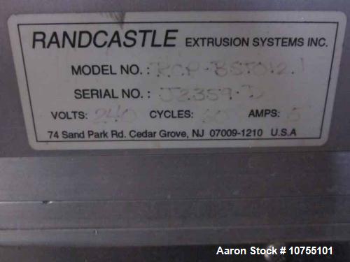 Used- Randcastle Lab Extrusion Sheet Line, Model RCP-BST0121