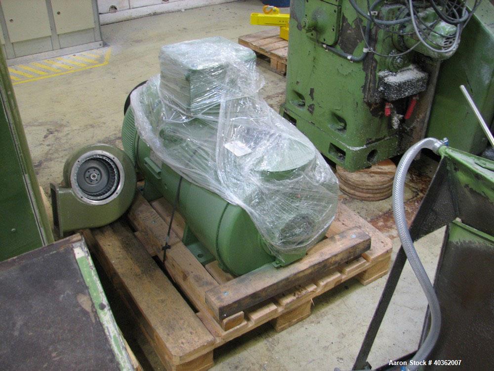 Used Reifenhauser Model EH 650-1-90 Sheet Extrusion Line. Maximum output 771 lbs (350 kilos/hour). Screw diameter 3.5" (90mm). Calendar roll width 35.4" (900mm) diameter 15.3" (390mm). Also comprisin...