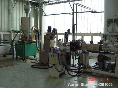 Used Soten Polyolefin Sheet Line comprised of:  (1) Perforating machine, 59 hp/44 kW, material thickness 0.5 - 1.2" (12-30 mm), maximum film width 65" (1650 mm), maximum core diameter 23.6" (600 mm),...