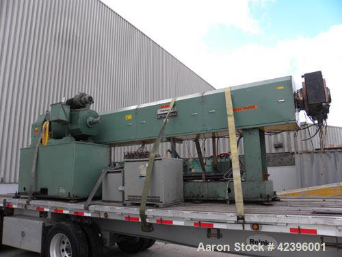 Used Davis Standard Sterling Sheet Line Consisting Of: (1) Davis Standard 6’' diameter single screw extruder, approximate 30:1 L/D ratio, electrically heated, water cooled, non-vented 6 zone barrel w...