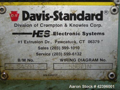 Used Davis Standard Sterling Sheet Line Consisting Of: (1) Davis Standard 6’' diameter single screw extruder, approximate 30:1 L/D ratio, electrically heated, water cooled, non-vented 6 zone barrel w...