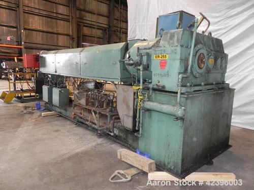 Used Davis Standard Sterling Sheet Line Consisting Of: (1) Sterling 6’' diameter single screw extruder, approximate 32:1 L/D ratio, electrically heated, water cooled, non-vented 6 zone barrel with cl...