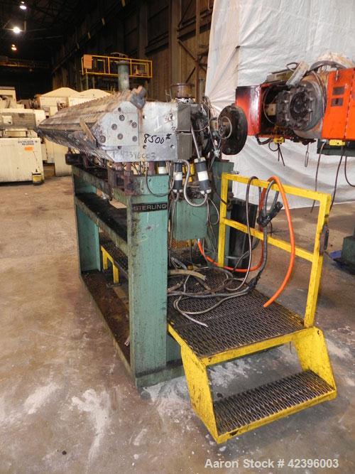 Used Davis Standard Sterling Sheet Line Consisting Of: (1) Sterling 6’' diameter single screw extruder, approximate 32:1 L/D ratio, electrically heated, water cooled, non-vented 6 zone barrel with cl...