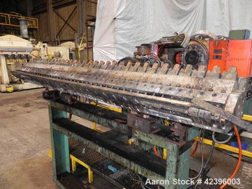 Used Davis Standard Sterling Sheet Line Consisting Of: (1) Sterling 6’' diameter single screw extruder, approximate 32:1 L/D ratio, electrically heated, water cooled, non-vented 6 zone barrel with cl...