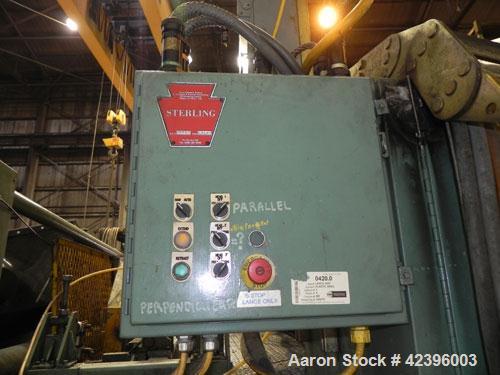 Used Davis Standard Sterling Sheet Line Consisting Of: (1) Sterling 6’' diameter single screw extruder, approximate 32:1 L/D ratio, electrically heated, water cooled, non-vented 6 zone barrel with cl...