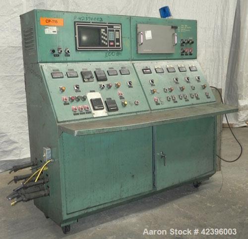 Used Davis Standard Sterling Sheet Line Consisting Of: (1) Sterling 6’' diameter single screw extruder, approximate 32:1 L/D ratio, electrically heated, water cooled, non-vented 6 zone barrel with cl...