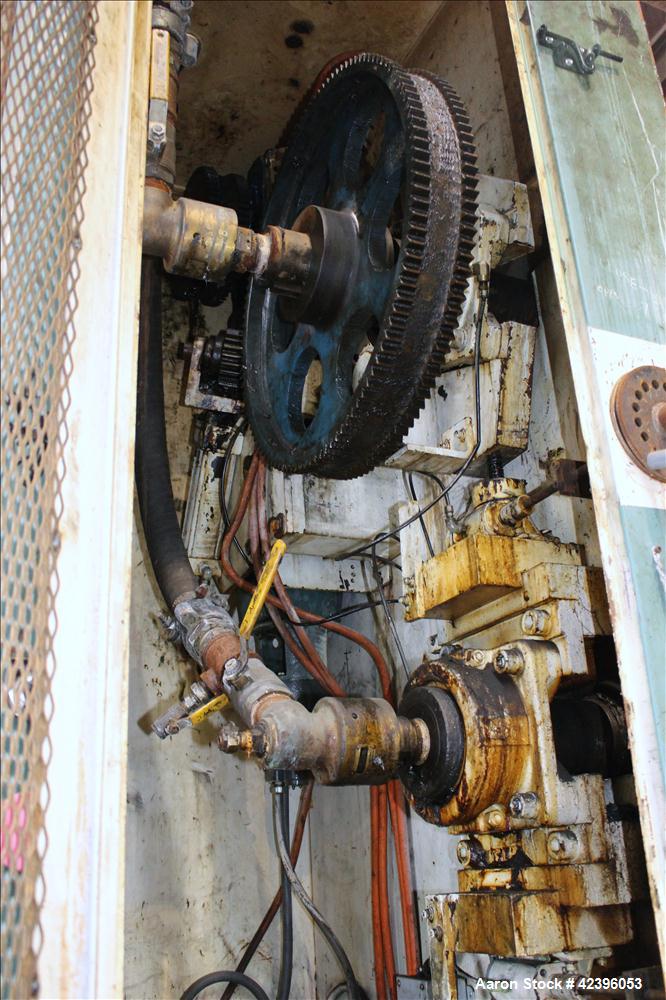 Used Sterling three roll vertical sheet stack, 30" diameter x 64" roll face width rolls, cored and chromed rolls with rotary unions, adjustable top and bottom roll gap, individually driven top roll, ...
