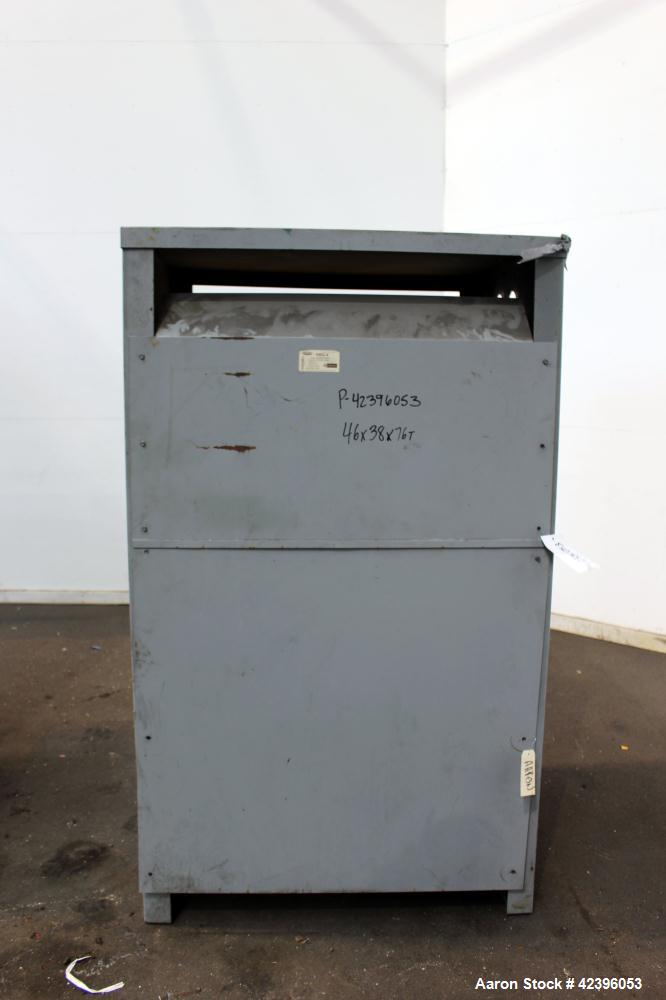 Used Sterling three roll vertical sheet stack, 30" diameter x 64" roll face width rolls, cored and chromed rolls with rotary unions, adjustable top and bottom roll gap, individually driven top roll, ...