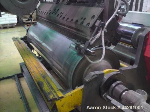 Used TAU Systems Sheet Extrusion Line, Type AX-1-CAST.  Comprised of (1) flat die type L3J, 72.8" (1850 mm), output 926 lbs/h (420 kg/h) of LDPE or PP, with (2) heating zones; (1) extruder, 90/30D, 3...