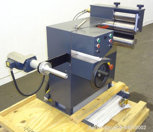 Unused- Thermo Fisher Scientific Sheet & Ribbon Haul-Off System Type 554-1476, Consisting Of: (1) Chill Roll with (3) Approximate 8” wide x 4-1/4” diameter cored rolls, rated 5 bar (75psi) maximum at...