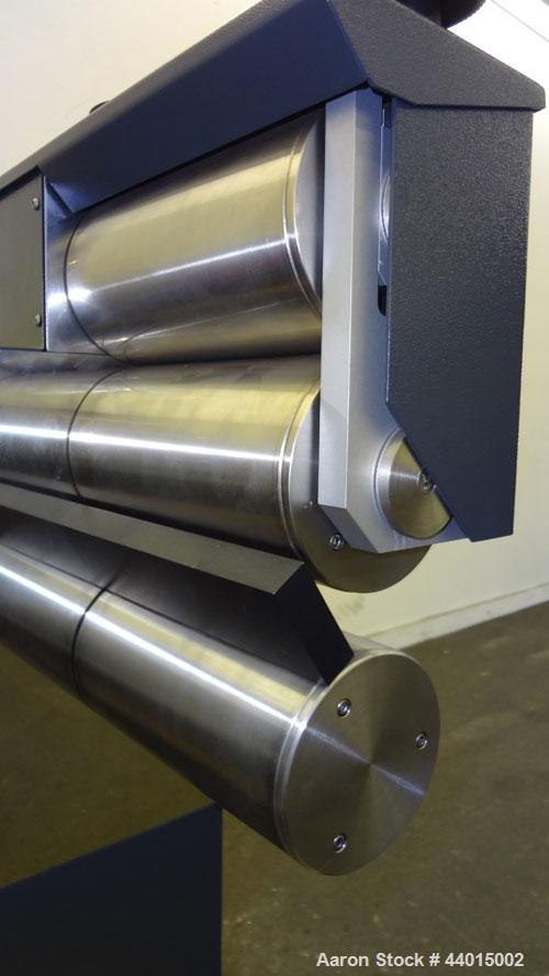 Unused- Thermo Fisher Scientific Sheet & Ribbon Haul-Off System Type 554-1476, Consisting Of: (1) Chill Roll with (3) Approximate 8” wide x 4-1/4” diameter cored rolls, rated 5 bar (75psi) maximum at...