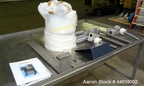 Unused- Thermo Fisher Scientific Sheet & Ribbon Haul-Off System Type 554-1476, Consisting Of: (1) Chill Roll with (3) Approximate 8” wide x 4-1/4” diameter cored rolls, rated 5 bar (75psi) maximum at...