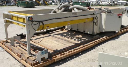 Used Vulcan Fork Sheet Stacker, model FSS48. 96'' x 48'' maximum sheet, 24'' maximum stack height with skid, serial #A5162.