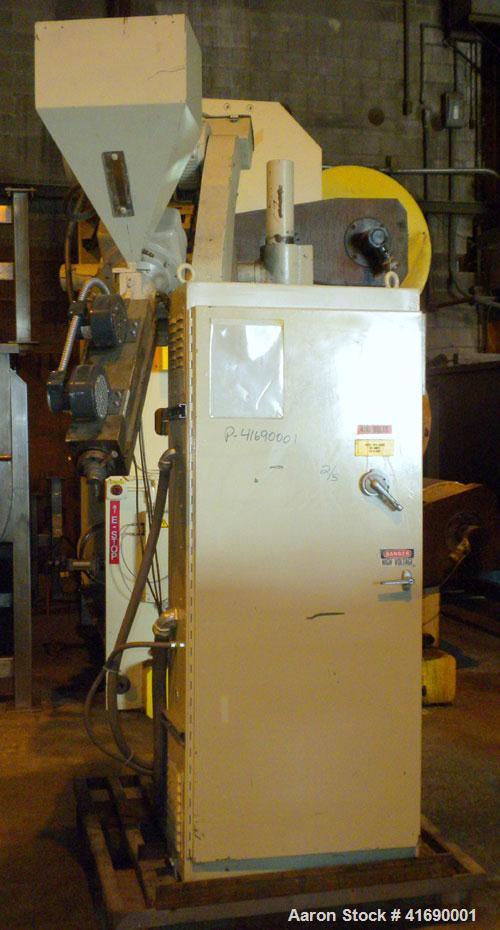 Used Welex Sheet Line Consisting Of: (1) Welex 2-1/2" single screw extruder, model 250 24:1AC, serial #1864  8-80, approximate 24 to 1 L/D ratio, 3 zone non-vented barrel, electrically heated, air co...