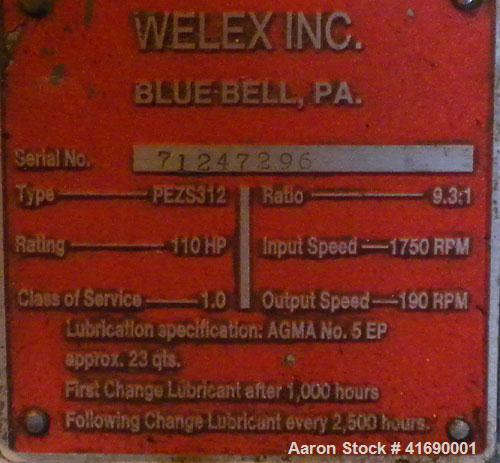 Used Welex Sheet Line Consisting Of: (1) Welex 2-1/2" single screw extruder, model 250 24:1AC, serial #1864  8-80, approximate 24 to 1 L/D ratio, 3 zone non-vented barrel, electrically heated, air co...