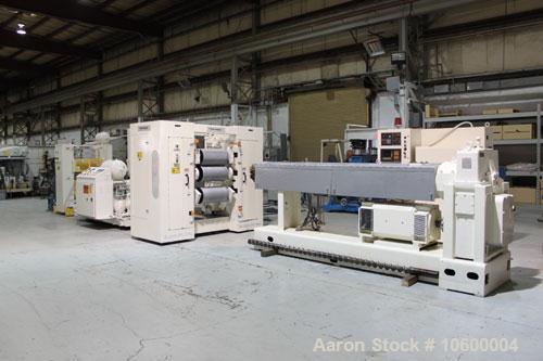 Used-Plastic Sheet Extrusion Line consisting of:  Used Welex 3-1/2" single screw extruder, model 35VA. Approximate 30:1 L/D ...