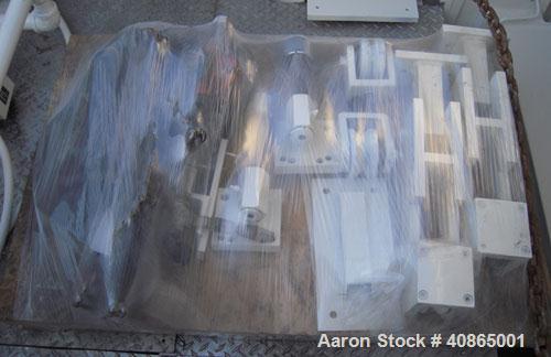  (1) 3 roll sheet stack with (3) 12" diameter x 41" wide chrome plated rolls, and (2) 12" diameter x 41" wide pattern rolls, with pumps, heat exchangers, control panel, and 16' long cooling section. ...