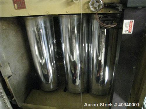 Used Welex Co-Extrusion Sheet Line consisting of the following:  (1) Welex 4.5" screw diameter, 36:1 L/D ratio. Electrically heated, water cooled side vented barrel. Unit driven by a 250 hp DC motor ...