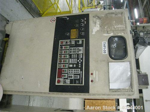 Used Welex Co-Extrusion Sheet Line consisting of the following:  (1) Welex 4.5" screw diameter, 36:1 L/D ratio. Electrically heated, water cooled side vented barrel. Unit driven by a 250 hp DC motor ...